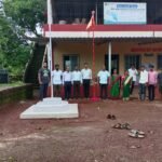 ग्रा.प.कार्यालय ध्‍वजारोहन